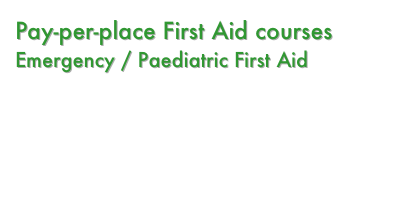 Next course is:&#10;Emergency / Paediatric 1 Day First Aid&#10;Sunday 25th November&#10;EICA : Ratho, Edinburgh&#10;Individual places only £60&#10;Email to book